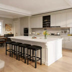 24 Bar Stools with 2in Thick PU Leather Upholstered for Kitchen Island, Bar Counter