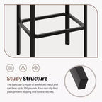 24 Bar Stools with 2in Thick PU Leather Upholstered for Kitchen Island, Bar Counter