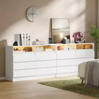 Modern 6 Drawer Dresser, Accent Chests of Drawers, for Bedroom, Living Room, Entryway