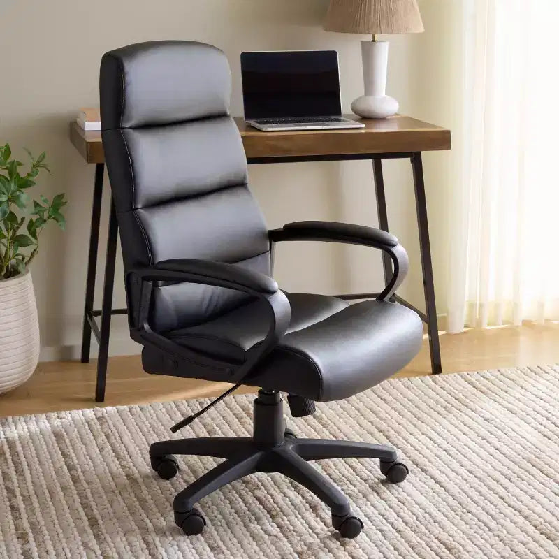 Victoria Adjustable Desk Chair - Black - SEI