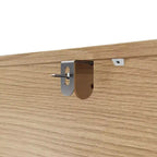 Homsee Wood Nightstand,3 Drawers Dresser  Modern Curved Front Chest of Drawers for with Vintage Turned Legs