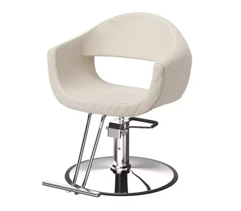 Karl Home Eye-catching Rhombus Stitch Pattern Extra Wide Seat Hair Stylist Salon Chair