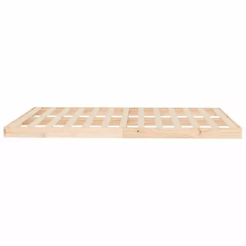 vidaXL Floor Bed Frame Natural 213.5 x 104 x 9 cm Solid Pine Wood