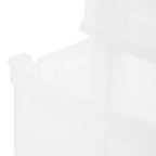 Gracious Living Classic 3 Drawer Organizer Plastic Storage Cart w/ Wheels