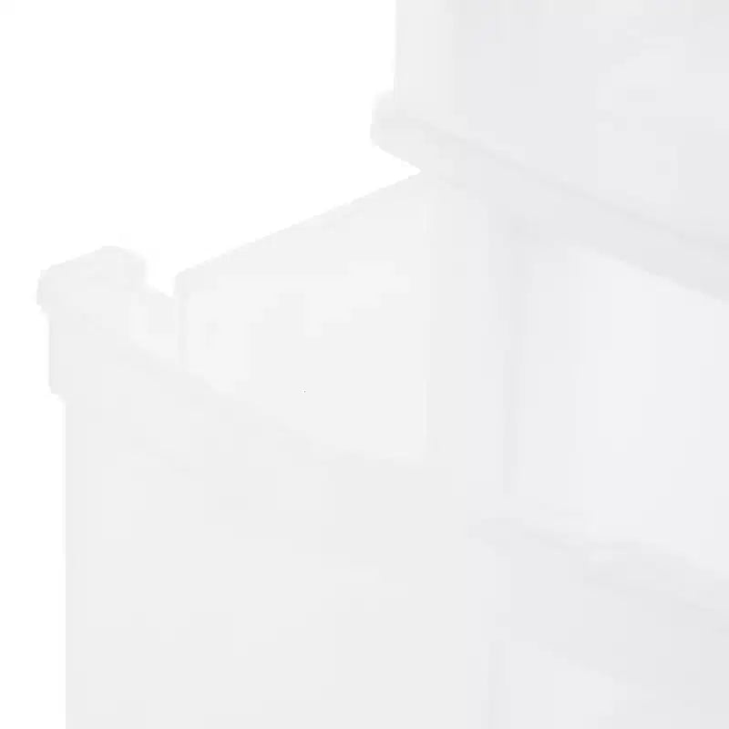 Gracious Living Classic 3 Drawer Organizer Plastic Storage Cart w/ Wheels