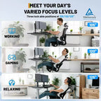 Ergonomic Mesh Office Chair, Adjustable Lumbar High Back Desk Chair 300lbs, 4D Flip-Up Arms, 3-Level Tilt Backrest, 3D Headrest, PU Wheels