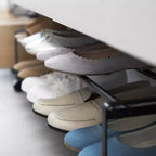 Yamazaki Home Two-Tier Rolling Shoe Rack (8 H) - Steel