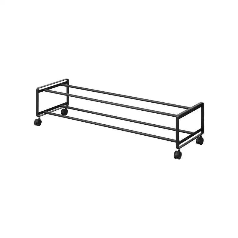 Yamazaki Home Two-Tier Rolling Shoe Rack (8 H) - Steel