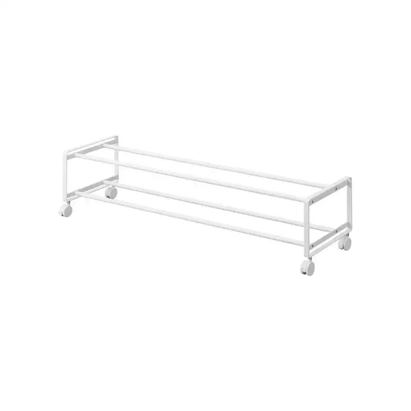 Yamazaki Home Two-Tier Rolling Shoe Rack (8 H) - Steel