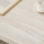 Roundhill Furniture Cavira Modern Faux Marble Living Room Coffee Table