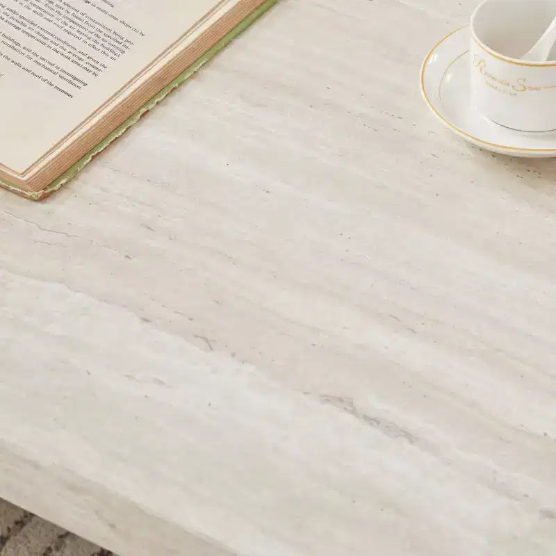 Roundhill Furniture Cavira Modern Faux Marble Living Room Coffee Table