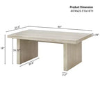 Roundhill Furniture Cavira Modern Faux Marble Living Room Coffee Table