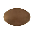 Kate and Laurel Natalli Metal Oval C-Table, Gold, 14x9x28