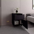 Ethan Open Shelves Sleek Modern Nightstand for Bedroom Living Room