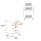 Ethan Open Shelves Sleek Modern Nightstand for Bedroom Living Room