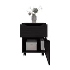 Ethan Open Shelves Sleek Modern Nightstand for Bedroom Living Room