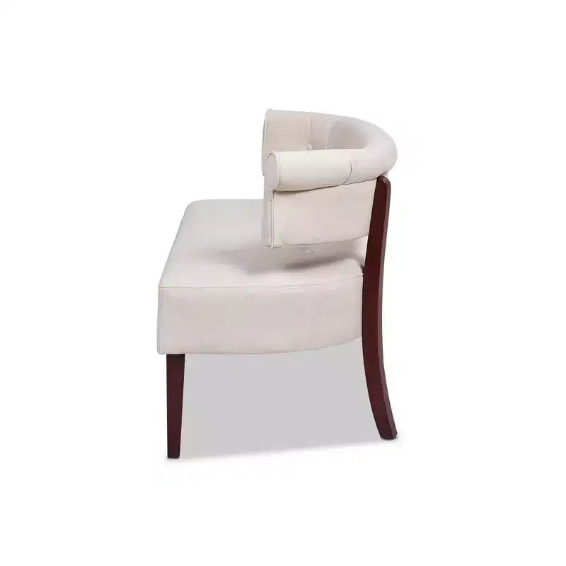 Jennifer Taylor Home Jared Roll Arm Tufted Bench Settee