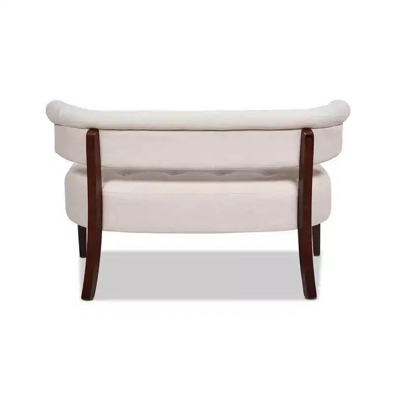 Jennifer Taylor Home Jared Roll Arm Tufted Bench Settee