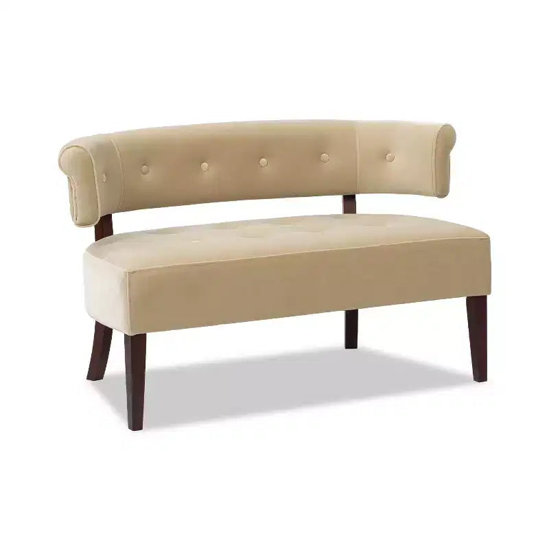 Jennifer Taylor Home Jared Roll Arm Tufted Bench Settee