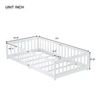 MAYEERTY Full Loft Bed Under-Bed Storage Space-Saving Heavy-Duty Metal