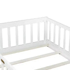MAYEERTY Full Loft Bed Under-Bed Storage Space-Saving Heavy-Duty Metal