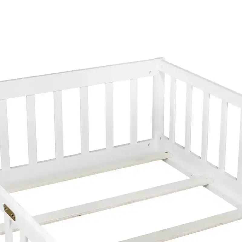 MAYEERTY Full Loft Bed Under-Bed Storage Space-Saving Heavy-Duty Metal