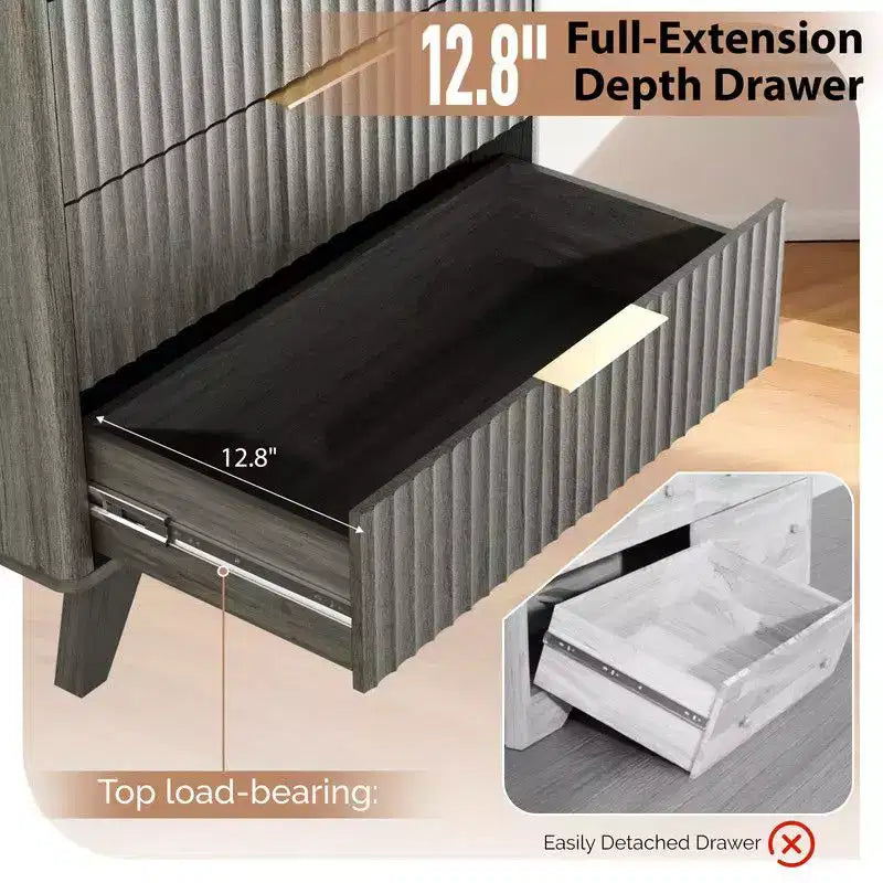 Karl Home 5 Drawer Grille Chest P2 Particleboard Density Board 30In. W