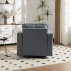 360 Swivel Armchair with Hidden Storage, Club Chair Single Sofa with Pillow for Living Room, Bedroom, Reading Room - ModernLuxe