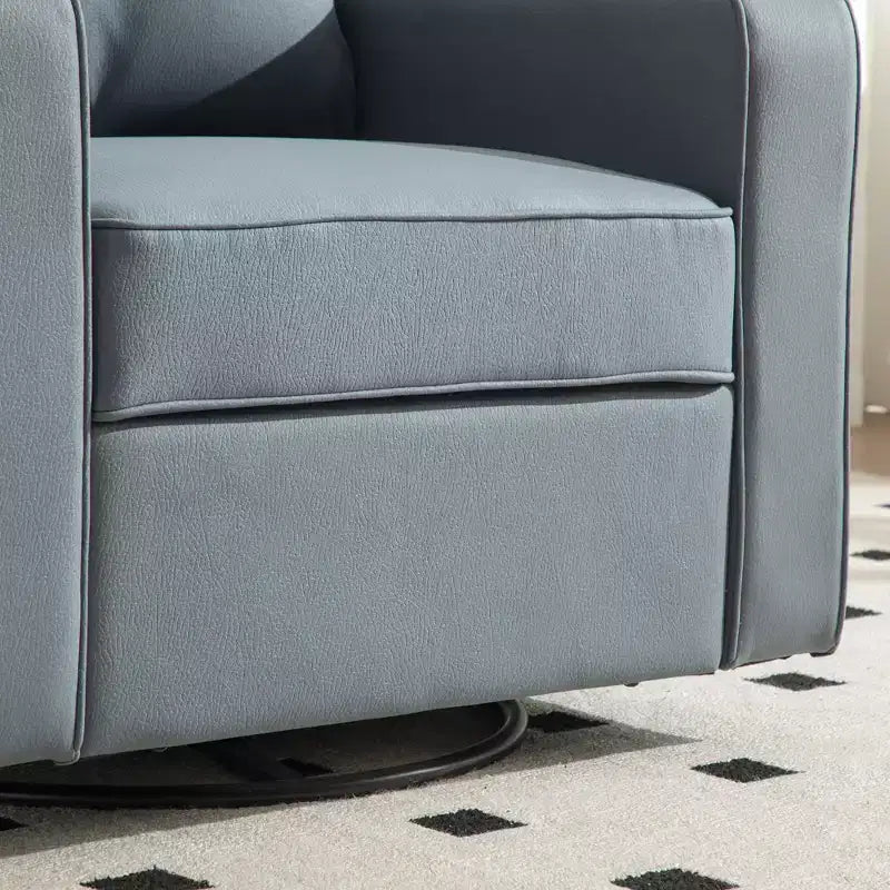 360 Swivel Armchair with Hidden Storage, Club Chair Single Sofa with Pillow for Living Room, Bedroom, Reading Room - ModernLuxe