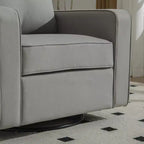 360 Swivel Armchair with Hidden Storage, Club Chair Single Sofa with Pillow for Living Room, Bedroom, Reading Room - ModernLuxe