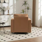 360 Swivel Armchair with Hidden Storage, Club Chair Single Sofa with Pillow for Living Room, Bedroom, Reading Room - ModernLuxe