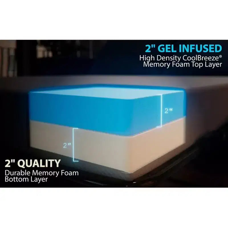 DynastyMattress 4-inch CoolBreeze Memory Foam Mattress Sleeper for Convertible Folding Sofa & Couch Beds Full Size Sofa Not Included - USA Made