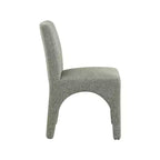 Meridian Furniture Gramercy Green Linen Textured Fabric Dining Chair, Set of 2