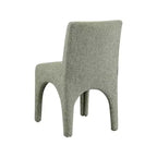 Meridian Furniture Gramercy Green Linen Textured Fabric Dining Chair, Set of 2