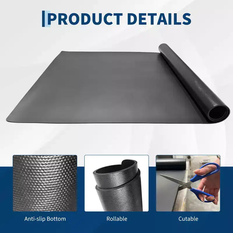4'x6' Portable PVC Dance Floor Mat, 5mm Thick Non-Slip Scratch-Resistant Dance Mat for Ballet Jazz Tap Yoga Pilates and Home Exercise