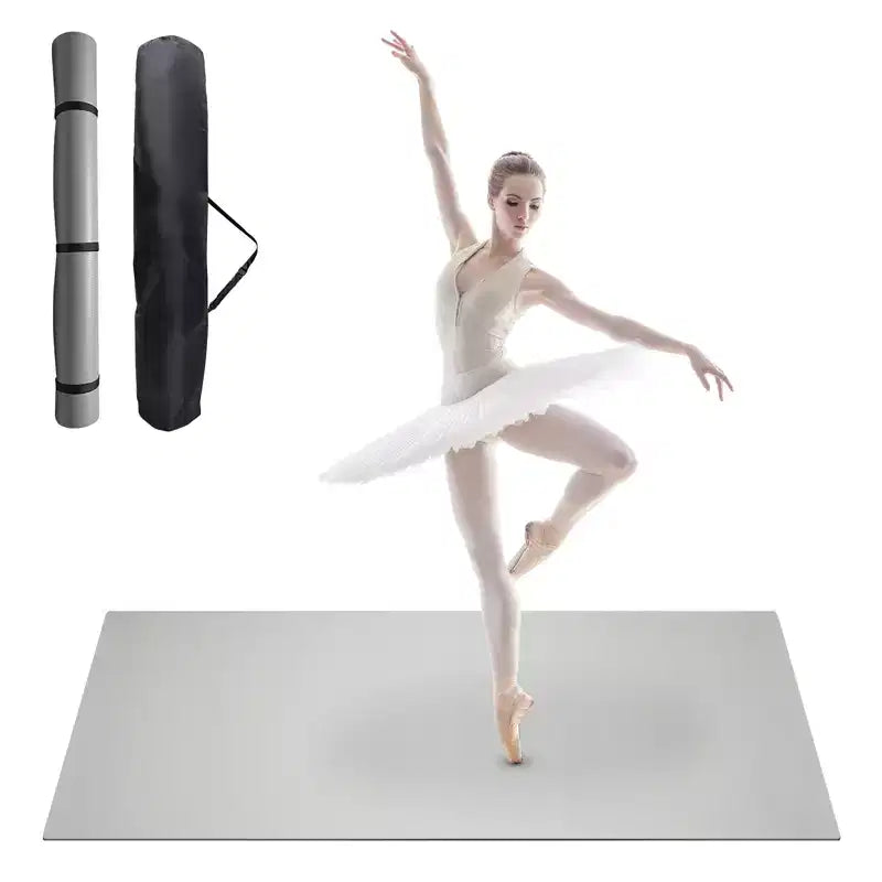 4'x6' Portable PVC Dance Floor Mat, 5mm Thick Non-Slip Scratch-Resistant Dance Mat for Ballet Jazz Tap Yoga Pilates and Home Exercise
