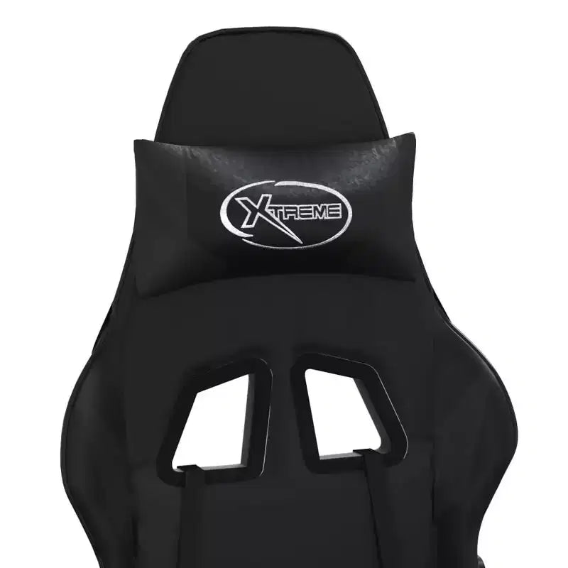 vidaXL Gaming Chair Black and Green Faux leather, metal, plywood, foam