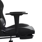 vidaXL Gaming Chair Black and Green Faux leather, metal, plywood, foam