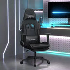 vidaXL Gaming Chair Black and Green Faux leather, metal, plywood, foam