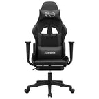 vidaXL Gaming Chair Black and Green Faux leather, metal, plywood, foam