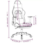 vidaXL Gaming Chair Black and Green Faux leather, metal, plywood, foam