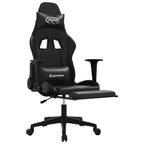 vidaXL Gaming Chair Black and Green Faux leather, metal, plywood, foam