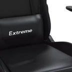 vidaXL Gaming Chair Black and Green Faux leather, metal, plywood, foam