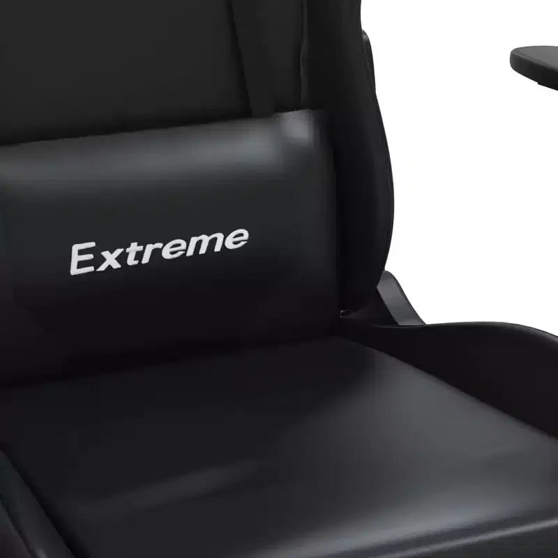 vidaXL Gaming Chair Black and Green Faux leather, metal, plywood, foam
