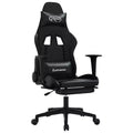 vidaXL Gaming Chair Black and Green Faux leather, metal, plywood, foam