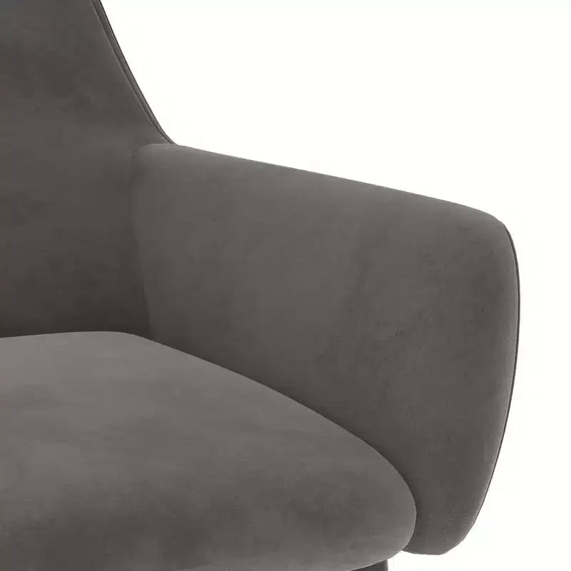 vidaXL Dining Chair Set of 2 Light gray Velvet (100% polyester), metal