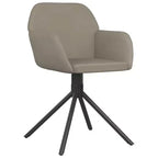 vidaXL Swivel Dining Chair Set of 2 Light Grey