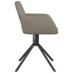 vidaXL Swivel Dining Chair Set of 2 Light Grey