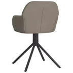 vidaXL Swivel Dining Chair Set of 2 Light Grey