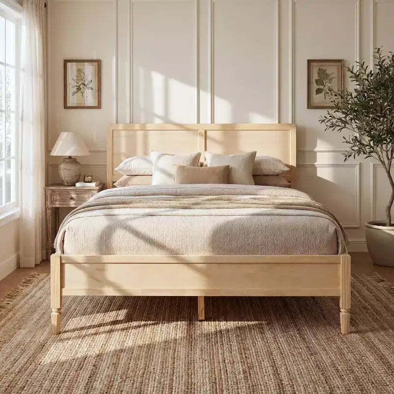 Christopher Knight Home Kesia Modern Wooden Bed Frame with Headboard